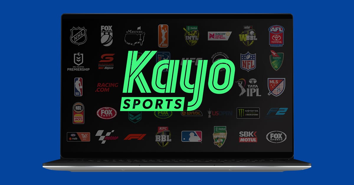 Kayo Sports geo-restriction error shown outside Australia
